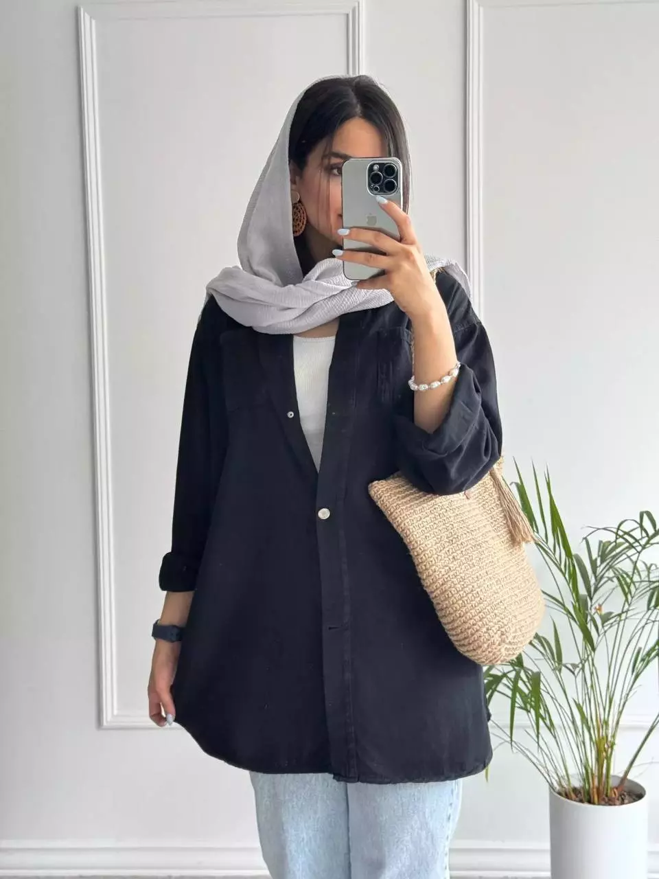 مانتو کتان زارا پلاس بلند ( دارای ایراد جزئی )